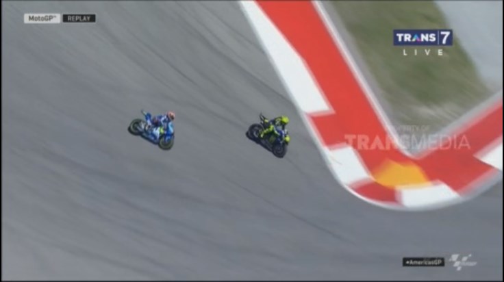 Rossi overtake Rins motogp hari ini 15 april 2019 a