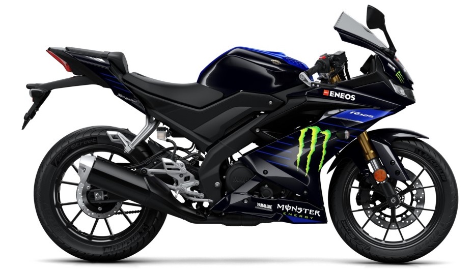 Yamaha R15 R125 v3 motogp monster energy side