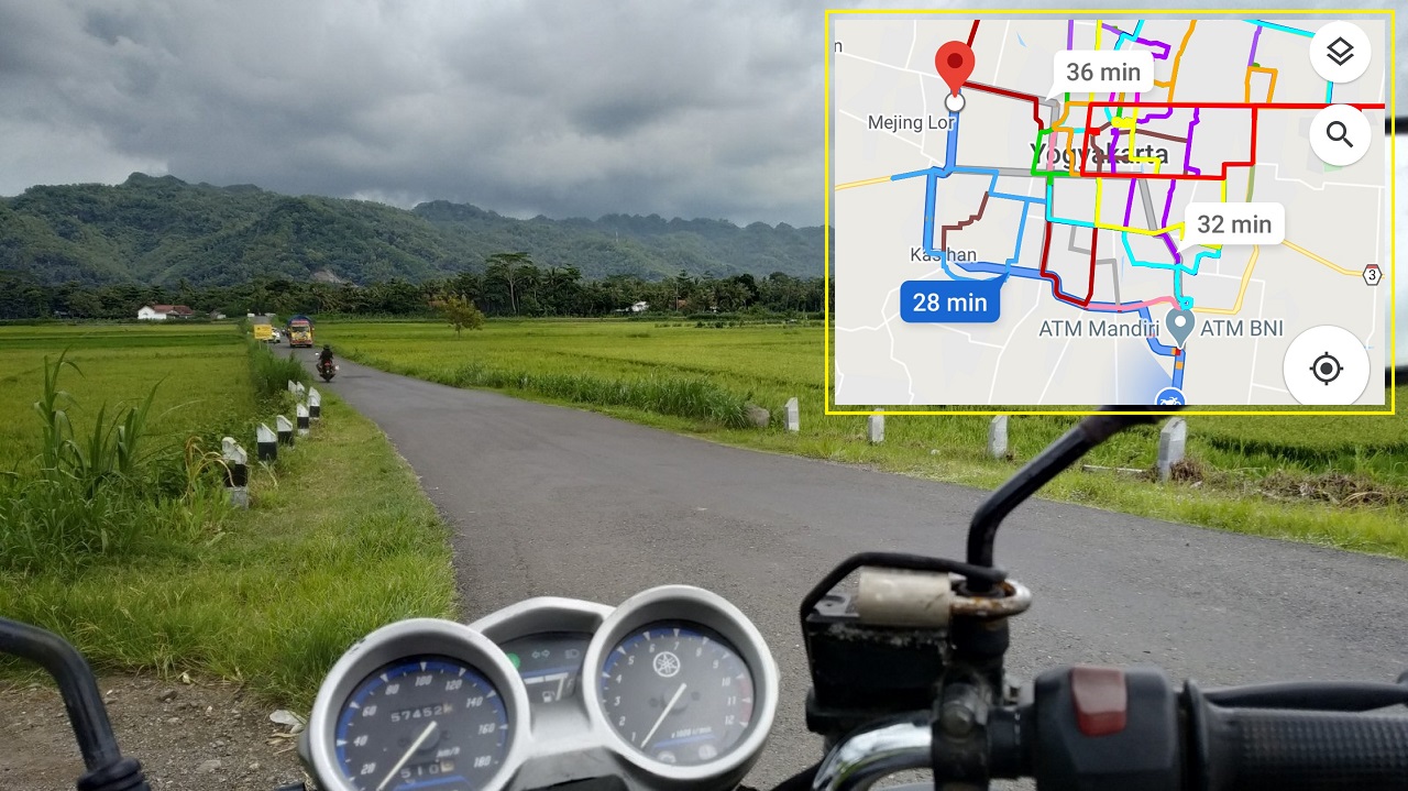 Cara & Trik Saya Menjelajahi Kota dengan Motor Berbekal GPS & Google Maps